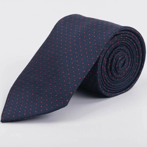 Аренда синего галстука с узором для мужского костюма
