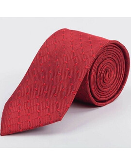 Аренда красного галстука в клетку для мужских костюмов, изображение 1