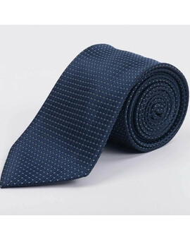 Прокат синего галстука с мелким голубым узором для мужского костюма, изображение 1