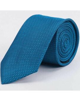 Прокат светло-синего галстука с мелких узором для мужских костюмов, изображение 1