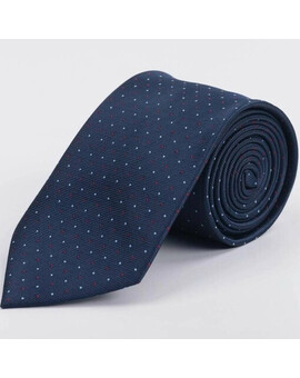 Прокат синего галстука с узором для мужских костюмов, изображение 1