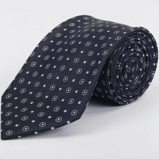 Прокат черного галстука с узором для мужских костюмов