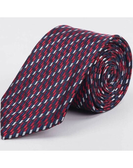 Аренда галстука бордового цвета с разноцветным узором для мужских костюмов, изображение 1