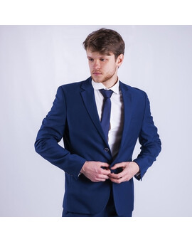 Прокат мужского костюма синего цвета, изображение 1