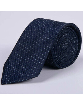 Аренда фактурного синего галстука с голубым точечным узором для мужского костюма, изображение 1