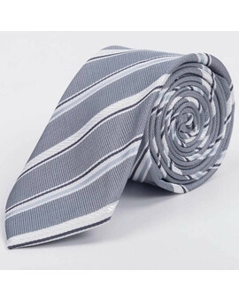 Арендовать галстук серого цвета в серую мульти клетку для мужских костюмов, изображение 1