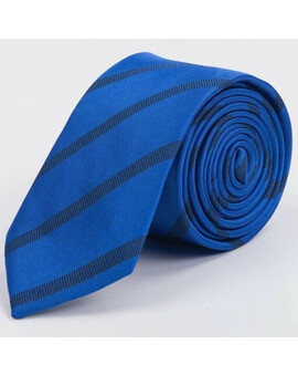 Аренда синего галстука в полоску для мужского костюма, изображение 1