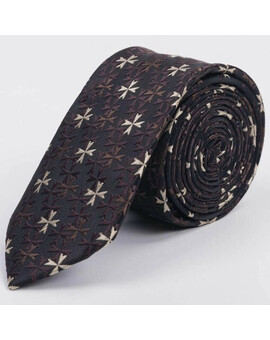 Аренда коричневого галстука с узором мульти, изображение 1