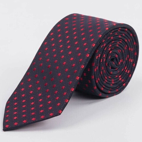 Прокат бордового галстука с ярким узором для мужского костюма