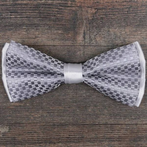 Аренда светло-серой бабочки для мужского костюма