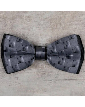 Аренда серой бабочки с узором для мужского костюма, изображение 1