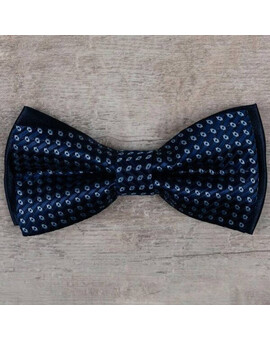 Аренда бабочки синего цвета с узором мульти для мужского костюма, изображение 1