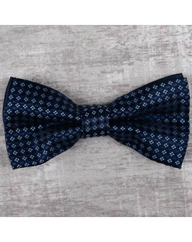 Прокат бабочки темно-синего цвета с цветочным узором для мужских костюмов, изображение 1