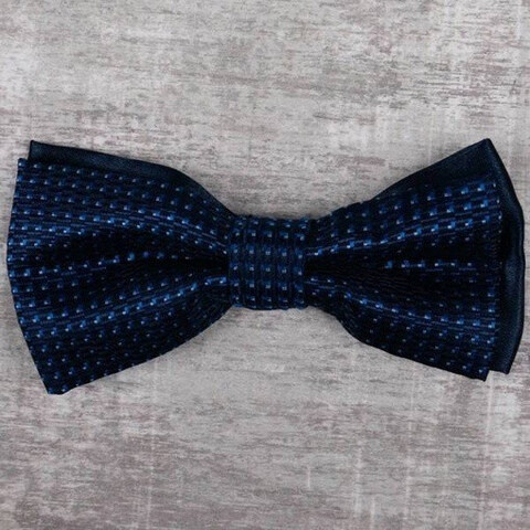 Прокат бабочки темно-синего цвета с узором для мужского костюма