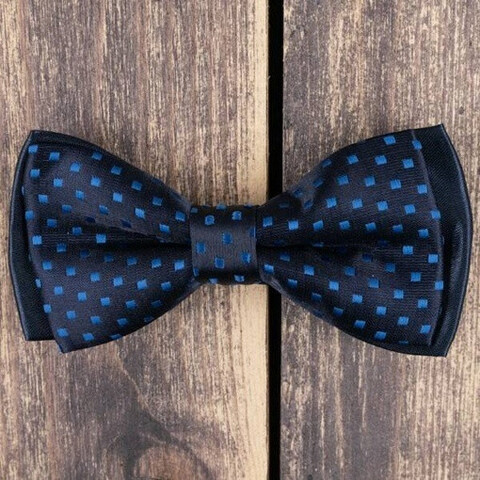 Бабочка напрокат с синими вставками для мужских костюмов