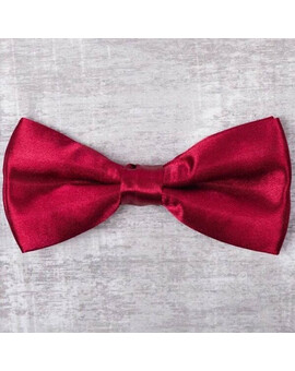 Аренда однотонной бордовой бабочки для мужских костюмов, изображение 1