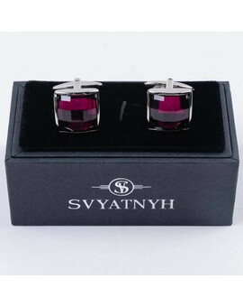 Аренда запонок пурпурно-розового цвета для мужских костюмов, изображение 1