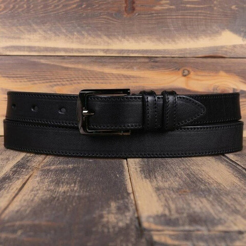 Прокат ремня черного цвета для мужских костюмов
