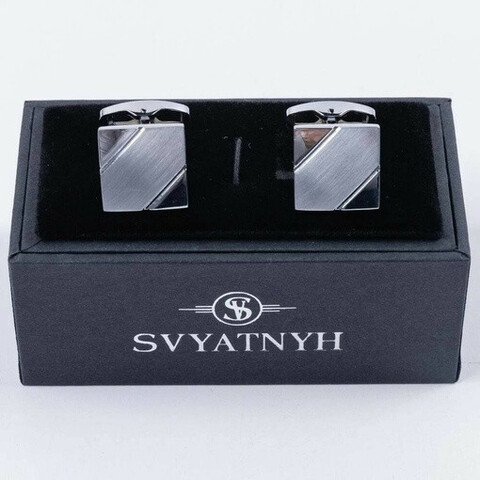Аренда классических запонок квадратной формы для мужских костюмов