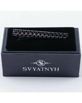 Аренда зажима черного цвета с гравировкой для мужского костюма, изображение 1